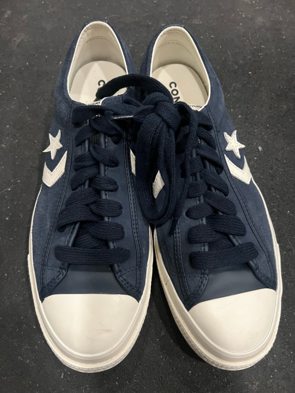 Converse Men's Navy and White Athletic Shoes